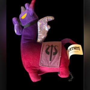 FORTNITE 7" Dark Llamacorn Plush | EUC